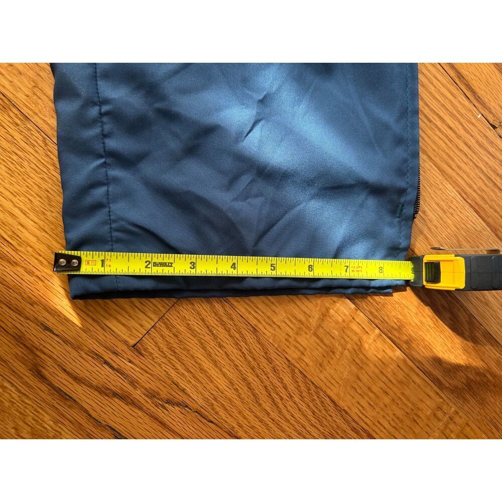 FORRESTER'S Navy Blue Elastic Waist Rain Pants Snap Zipper Golf Lined Size M - Picture 8 of 13